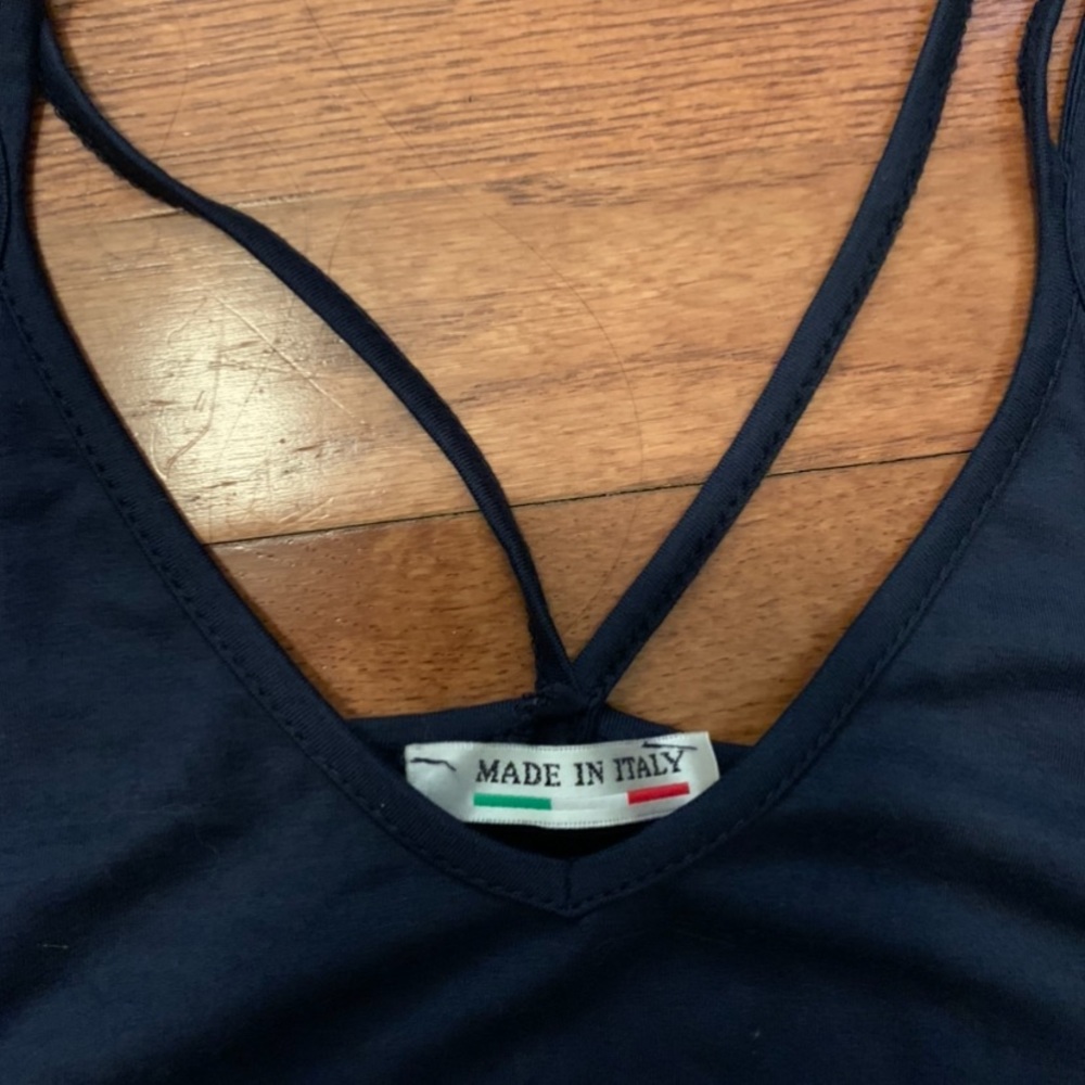 Navy blue swing dress